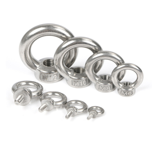 304 stainless steel lifting eye nut ring nut marine lifting eye screw lifting ring M6M8M10M12M14