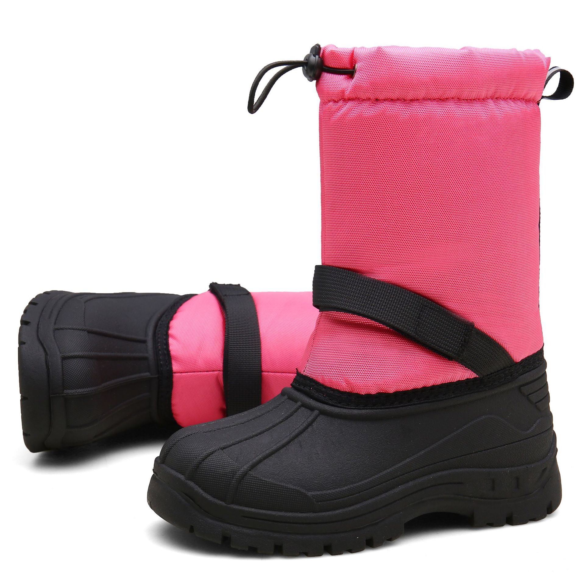 外贸爆款保暖加厚绒毛女高帮棉鞋套筒防水暖雪地靴轻便防滑女童靴