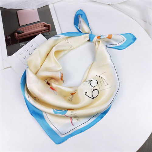 70 small square scarf silk scarf for women spring and autumn new Korean decorative literary Korean version versatile small scarf professional scarf