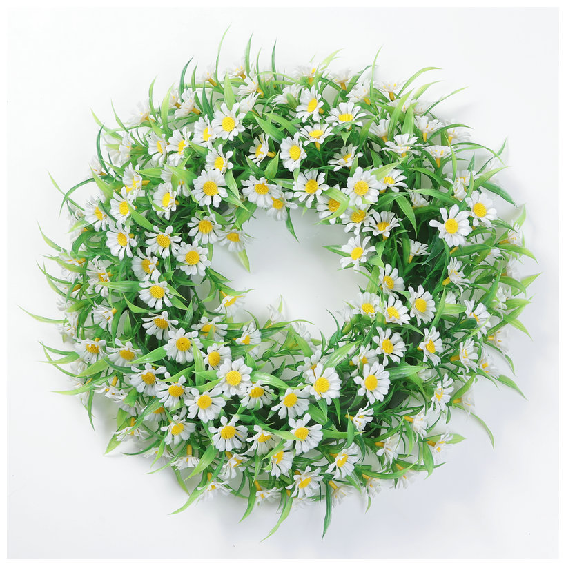 仿真草环花环 欧式田园壁挂门饰 婚礼吊顶装饰店铺餐厅墙上挂饰