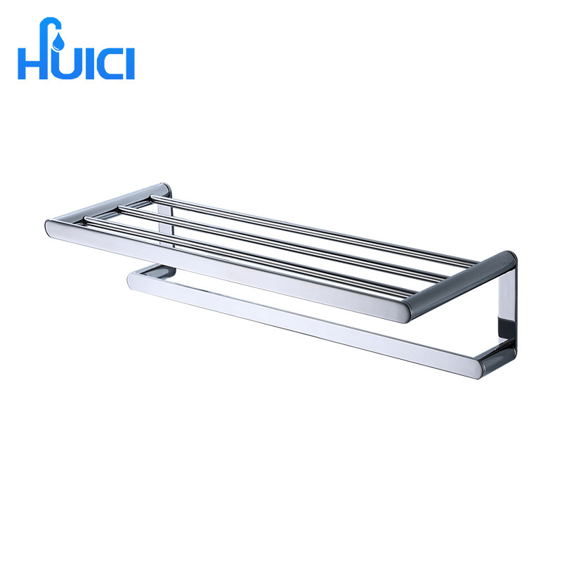 双层浴巾架卫浴五金毛巾架五金挂件 卫生间化妆品 镜前置物架浴室|ms