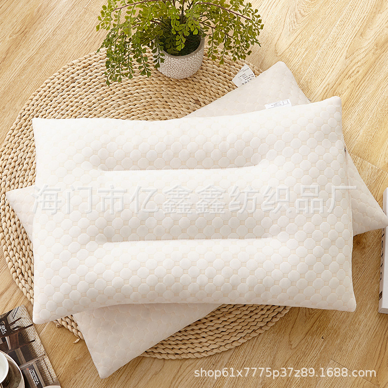 天然乳胶枕 乳胶颗粒按摩护颈枕 云朵颗粒按摩枕芯批发 会销礼品|ru
