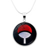 Naruto, accessory, glossy fashionable necklace, pendant, with gem