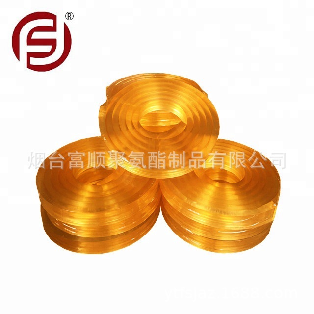 烟台富顺直供多尺寸规格聚氨酯胶条胶皮  棉签机胶条胶皮耐磨条