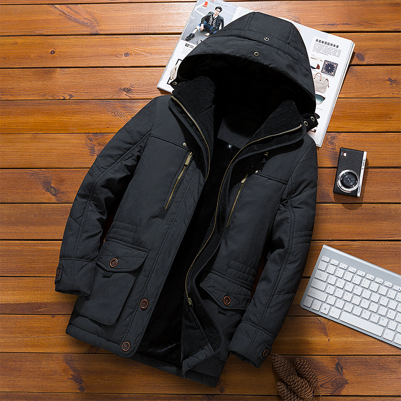 Chaqueta acolchada de algodón de marca de moda de los hombres de negocios de moda transfronteriza venta al por mayor