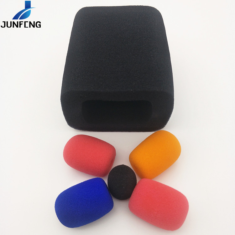 KTV话筒套麦克风咪棉套防喷话筒套防尘海绵内胆黑色聚氨酯材料