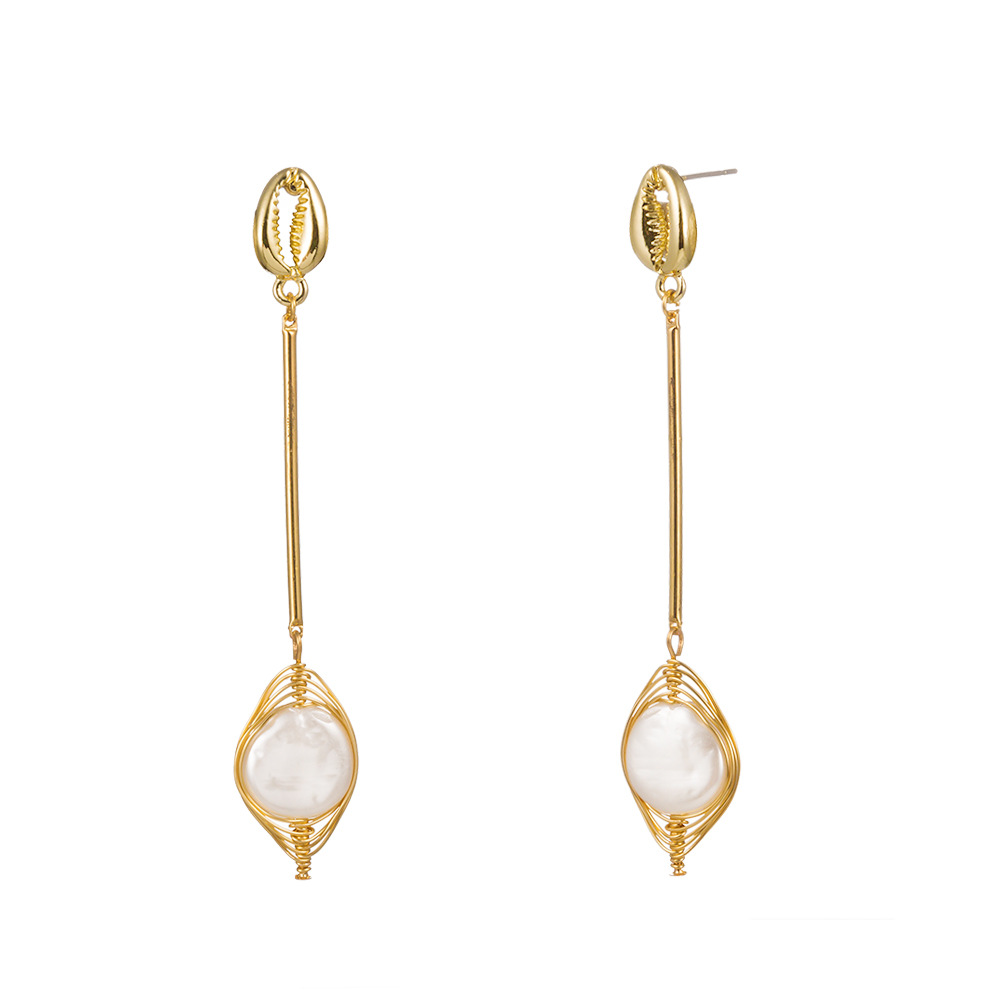 New Fashion Natural Freshwater Pearl Earrings display picture 10