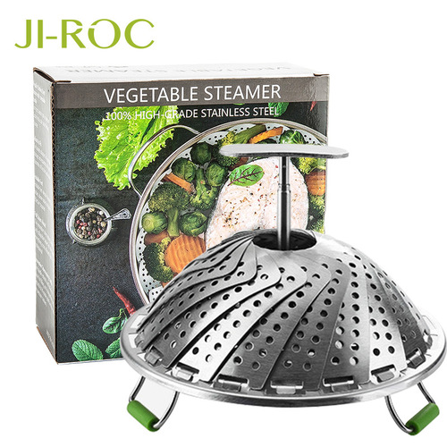 11-inch 9-inch stainless steel folding steamer instant pot stainless steel telescopic steamer multifunctional steaming dish