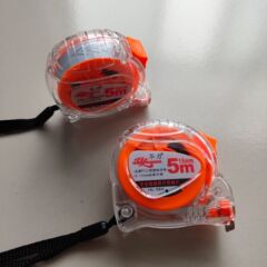 Factory direct supply white transparent box measuring tape with thick ruler, multi-purpose meter ruler, anti-fall 5-meter steel measuring tape