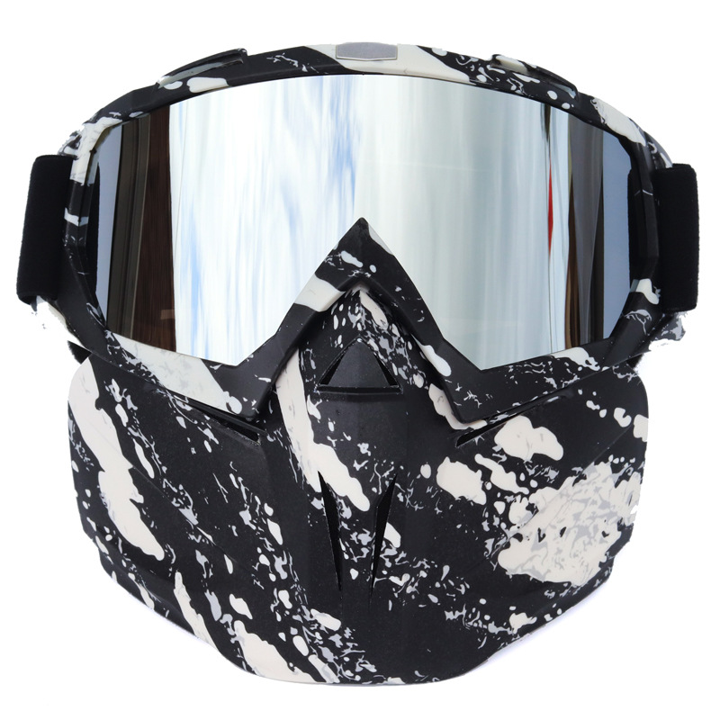 New Face Mask Goggles Retro Helmet Goggles Motorcycle Off-road Mask Goggles Outdoor