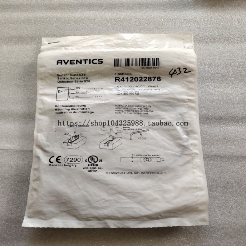 德国AVENTICS磁性开关 R412019493  R412019686