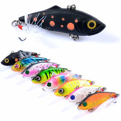 Lure 8-color VIB Fish Lure Full Swimming Layer Fake Lure 6.1cm/11.2g Bionic Plastic Hard Lure Feather Hook