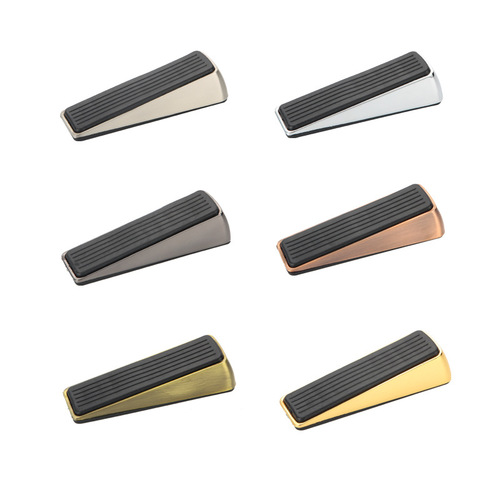 Zinc alloy anti-collision door stop movable door stop room door rubber door stopper nail-free installation anti-slip rubber door stopper