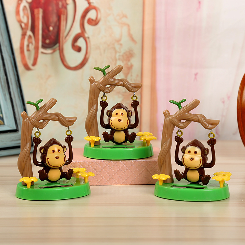 New Swing Monkey Solar Car Ornaments Cartoon Animal Doll Car Creative Gifts Dropshipping New Swing Monkey Solar Car Ornaments Cartoon Animal Doll Car Creative Gifts Dropshipping