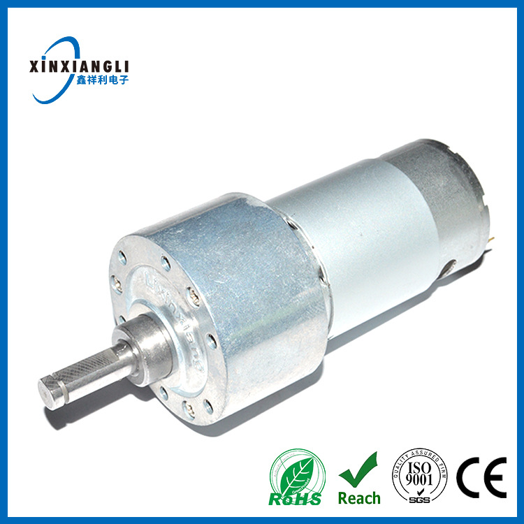 395减速电机 37mm减速马达 抽油烟机电机 有刷395大力矩减速电机