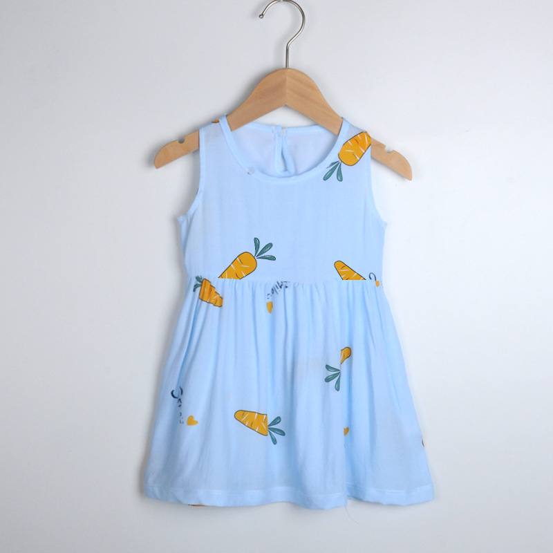 Cute Pastoral Animal Cartoon Flower Cotton Silk Girls Dresses display picture 24