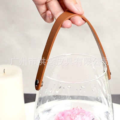 glass Leatherwear Handle PU Imitation leather teacup handle Ceramic cup handle