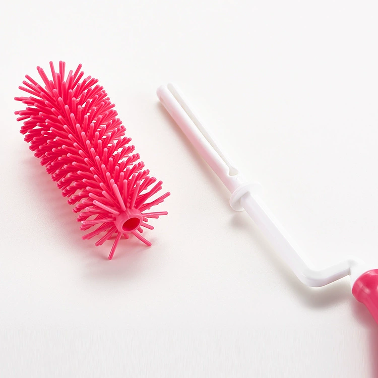Silicone bottle brush with glass, plus size