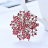 High-end brooch lapel pin, retro sophisticated pin, accessory, diamond encrusted