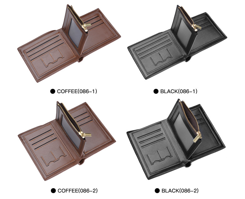 Men's Solid Color Pu Leather Open Wallets display picture 4