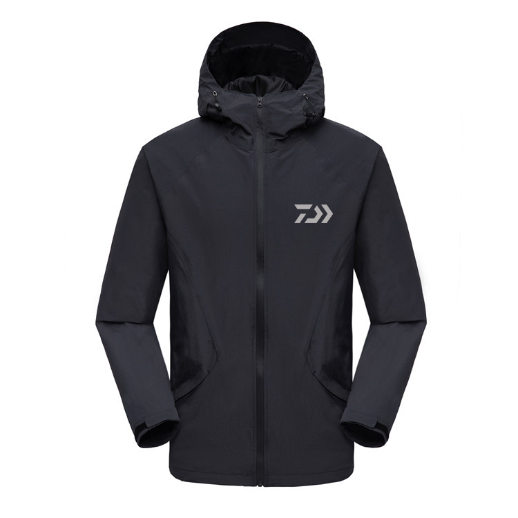 釣魚服沖鋒衣男春秋透氣防水防風潮牌夾克外套垂釣衣服釣魚防曬服