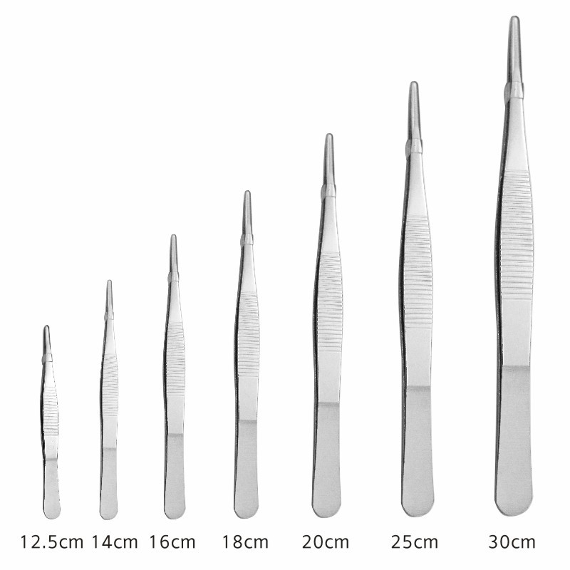 Pinzas de vestir de acero inoxidable directo de fábrica pinzas de codo engrosadas pinzas de jardinería refinadas clip de paisajismo pinzas dentadas