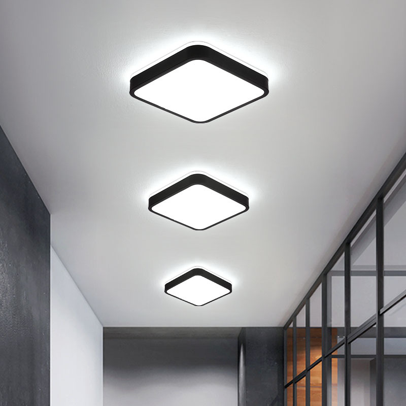 led方形走廊燈簡約玄關燈個性陽台走道入戶門廳圓形過道小吸頂燈