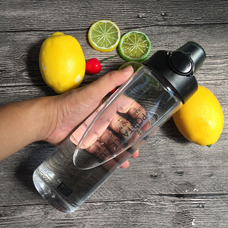 大容量运动塑料水壶弹盖户外便携车载水杯子男学生个性创意随手杯|ru