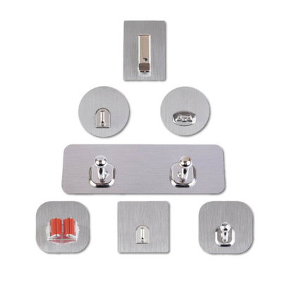 customized Noble Great circle Hooks Home Office Sticking hook Plastic Hooks Mop rack