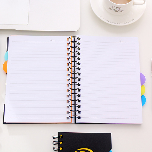 Thickened spiral B5 side-folding classification coil notepad A6 simple creative extra-large notebook for students