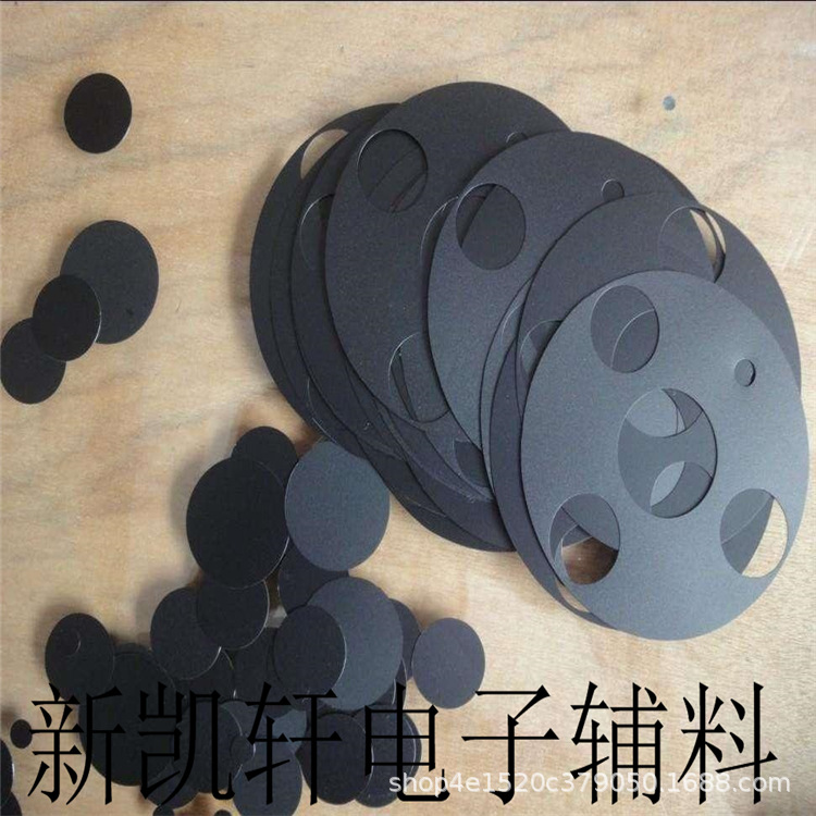 电子电器圆形PP垫片 PVC透明软垫片 单面自背胶PC黑色垫片