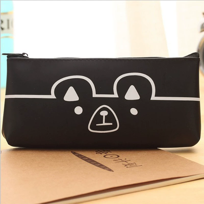 Cartoon individual polyurethane transparent pencil case for elementary school students