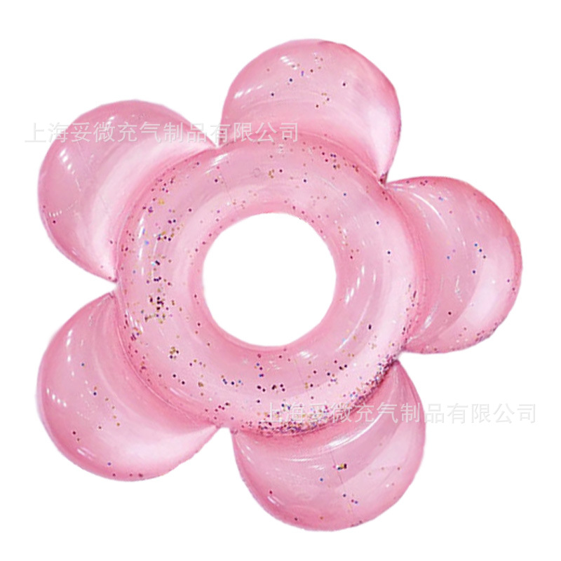 summer Small flowers Swimming ring adult thickening inflation Aquatic enlarge Life buoy children Floating ring Adult pvc Charge