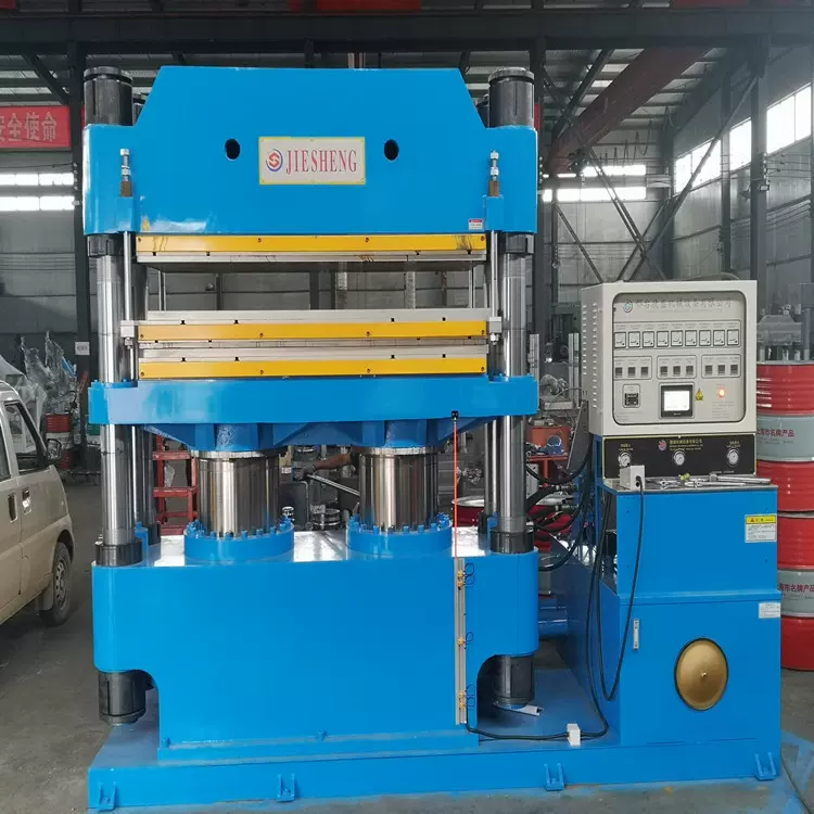 车库工具箱地垫热压成型机双层双缸800T自动上升下降平板硫化机