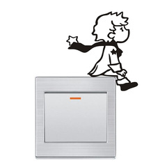 eaby Amazon little boy new creative carved switch wall sticker decorative sticker wholesale M12