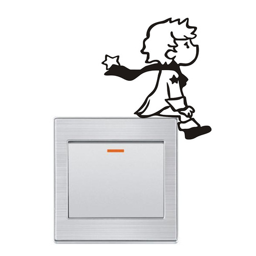 eaby Amazon little boy new creative carved switch wall sticker decorative sticker wholesale M12
