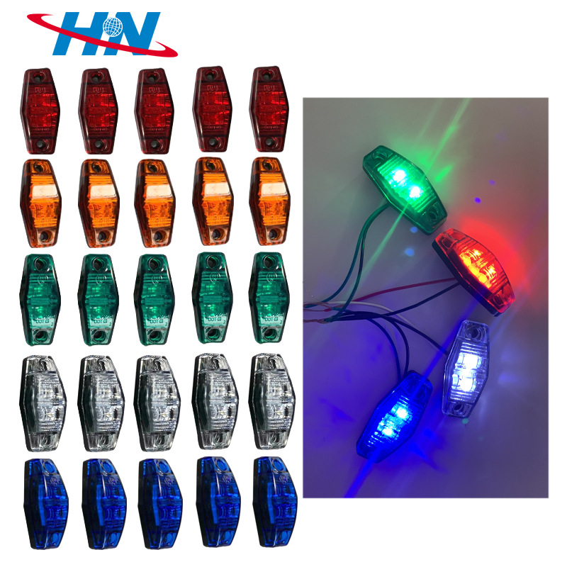 Fabricante de ventas transfronterizas en stock remolque ligero de peces humanos camión ligero redondo luz de giro camión luz trasera