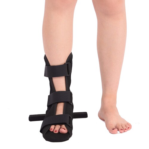 Medical orthopedic T-shaped shoes wooden shoes ankle fracture fixation rehabilitation anti-rotation shoes ankle joint fixation brace