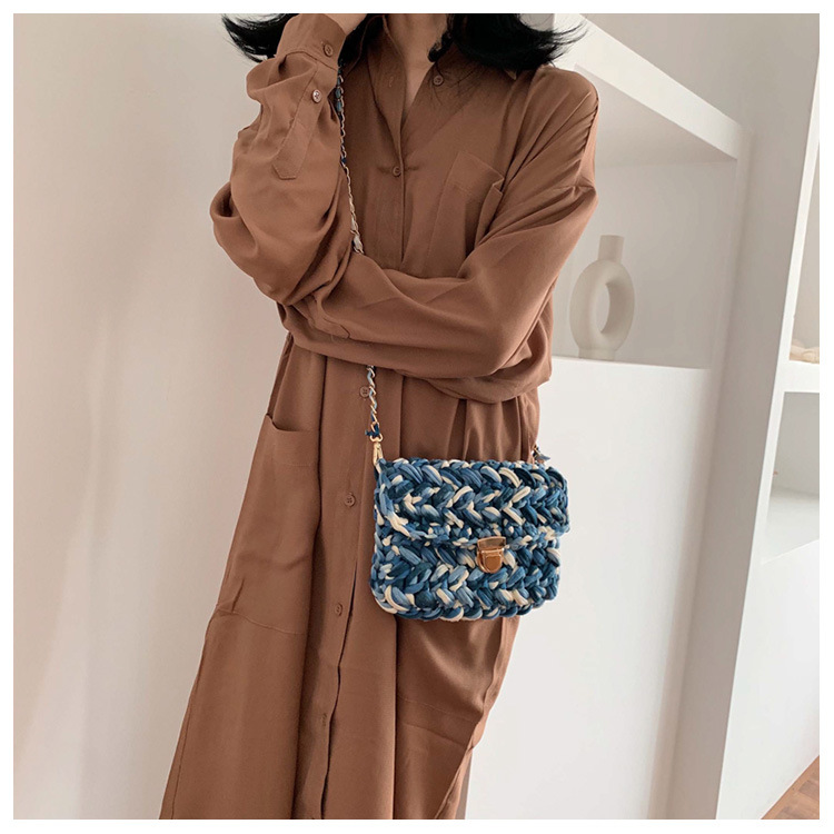 375g Weight Lock clasp Closure Type Single Shoulder Strap Strap Type Straw Bag Bags Type Travel, Street, Shopping Occasion Braid Material Color Block Pattern All Seasons, Spring&Summer Season Women's Gender Cute, Vacation Style Square Shape Women's Braid Color Block Cute Vacation Square Lock Clasp Straw Bag 10
