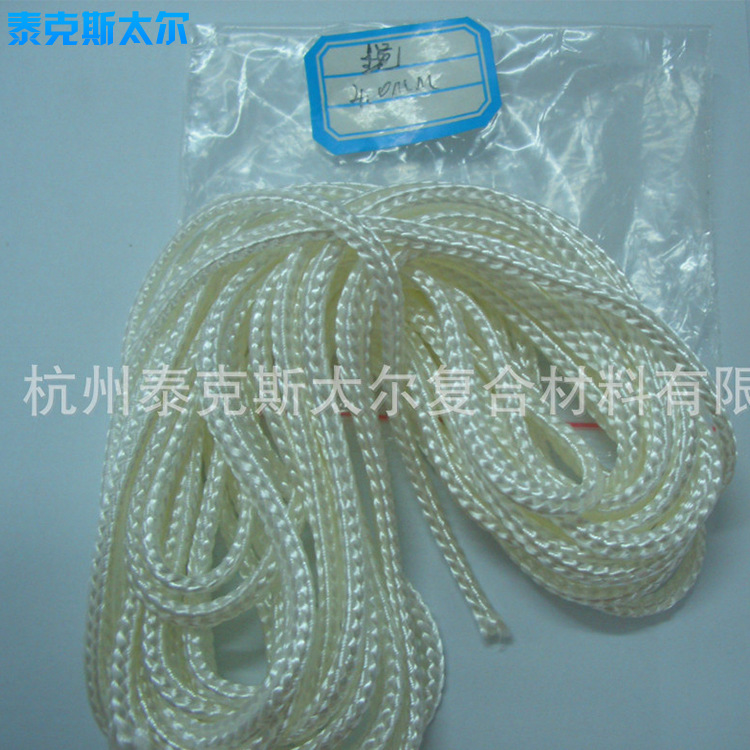 直销供应 4.0mm高硅氧玻璃纤维绳 高强度高硅氧玻璃纤维绳