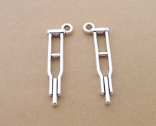 A8263 拐杖 90个/包 1.5克 10x33mm 古银色 合金饰品配件批发