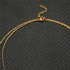 Necklace stainless steel, accessory, coins, simple and elegant design, European style