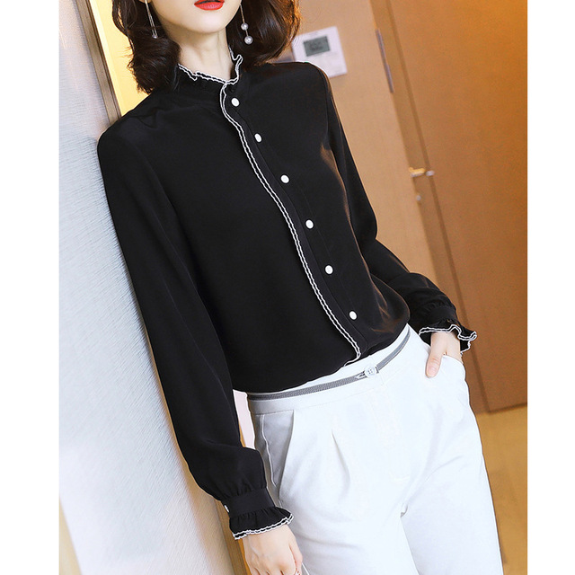 Silk Shirt Women New Fashion Shirt Silk Blouse  