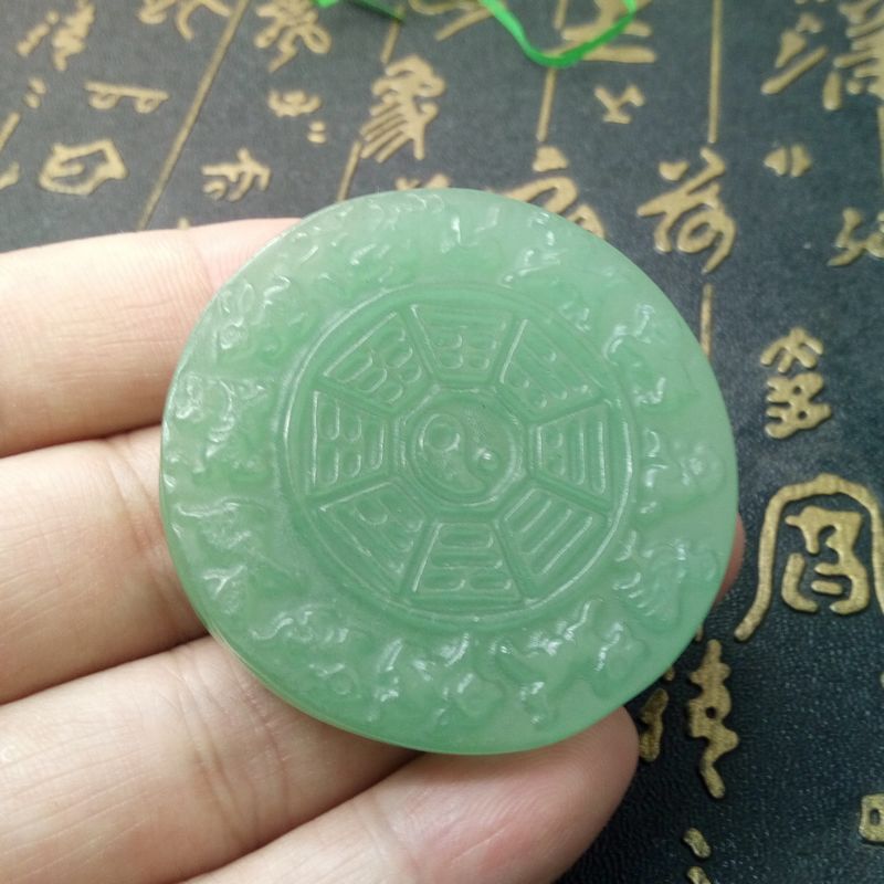 natural Tanglin jade new pattern Chinese Zodiac Eight trigrams Pendant Tanglin jade Pendant wholesale Place of Origin Source of goods