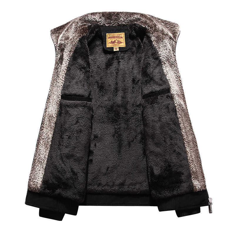 2019 nueva chaqueta de pana para hombre chaqueta con forro de lana chaqueta de solapa juvenil para hombre chaqueta casual acolchada de algodón