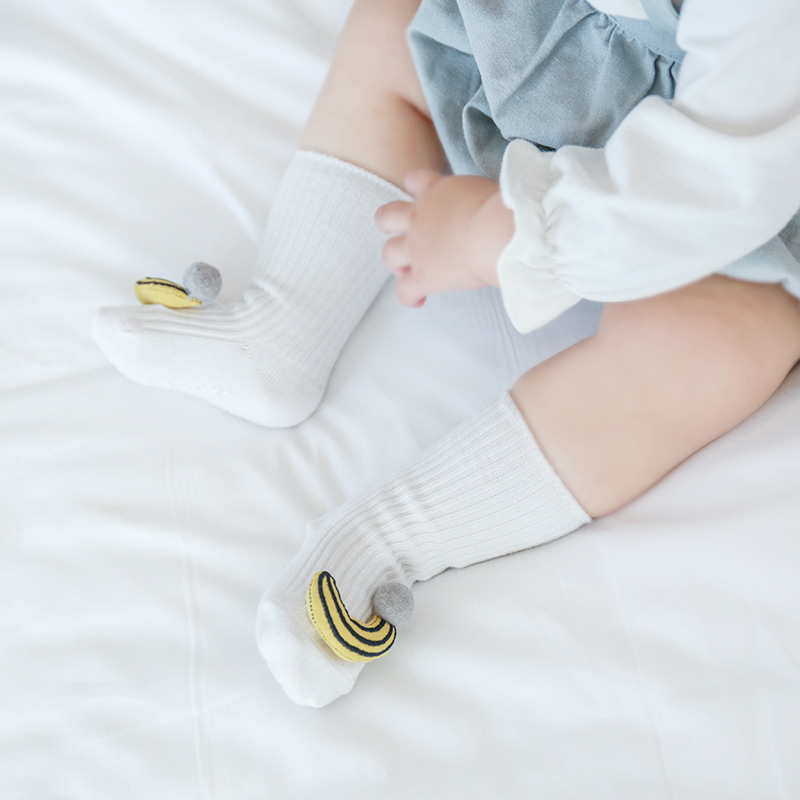 Nuevos calcetines para bebés primavera y verano algodón peinado boca suelta pies no apretados calcetines para bebés recién nacidos Calcetines antideslizantes para niños pequeños