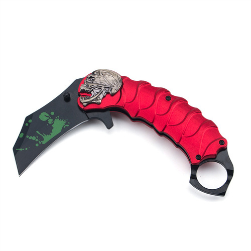 Outdoor foldable multi-functional survival knife F108 small knife High hardness camping self-defense knife Fruit knife