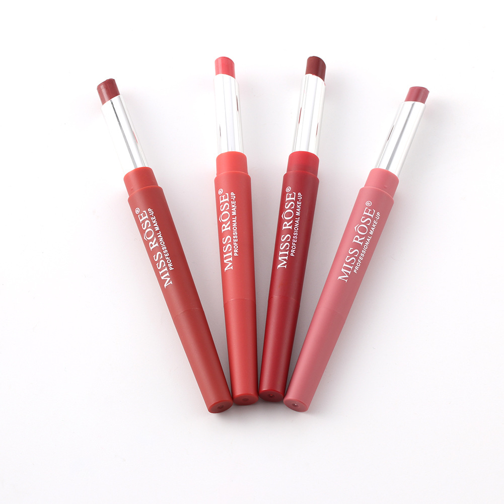 Fashion Automatic Rotation Multifunctional Waterproof Matte Double-headed Lipstick display picture 1