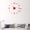 DIY Digital Clock Clock Simple Hanging Creative Art Sweeping Motion 3D Stereon S quiet Watch Wholesale