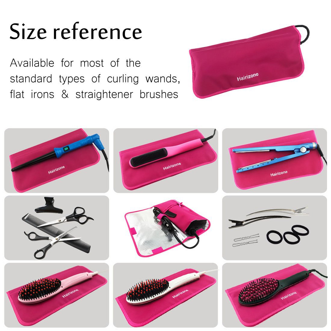 卷发器隔热包 卷发器隔热袋 卷发器收纳袋 直发梳收纳包 美发包